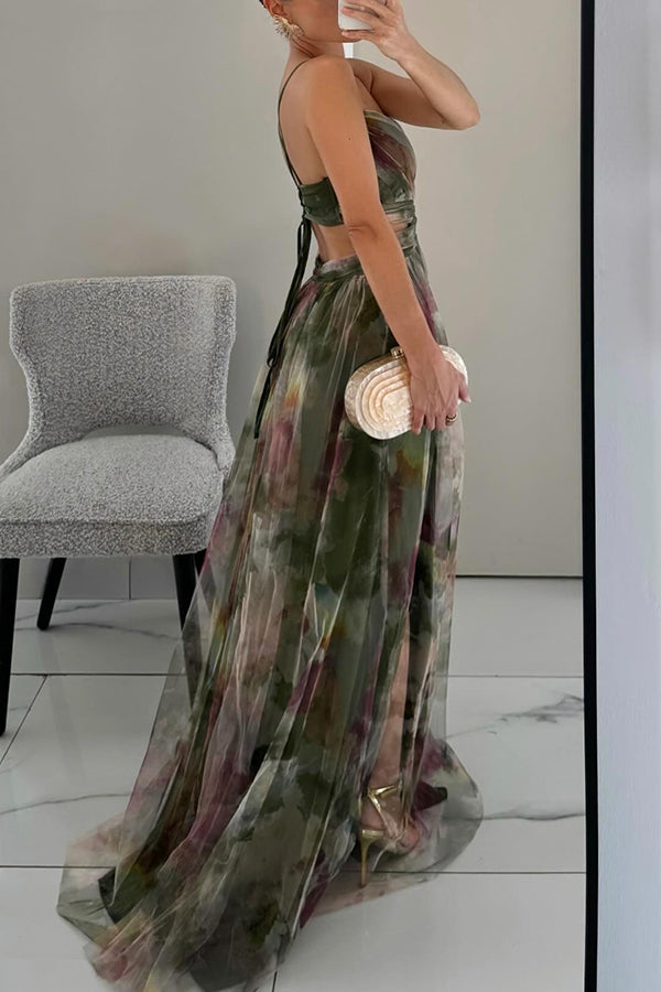 Olive™ | Elegante en Veelzijdige Maxi Jurk met Bloemenprint