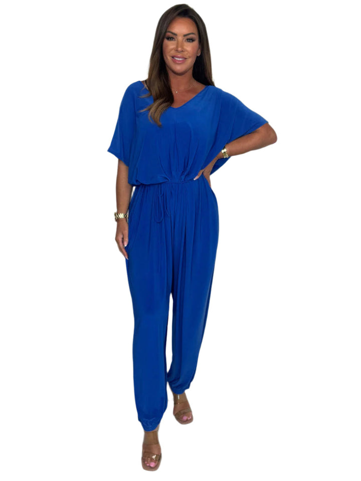 Firenze™ | Korte jumpsuit met V-hals
