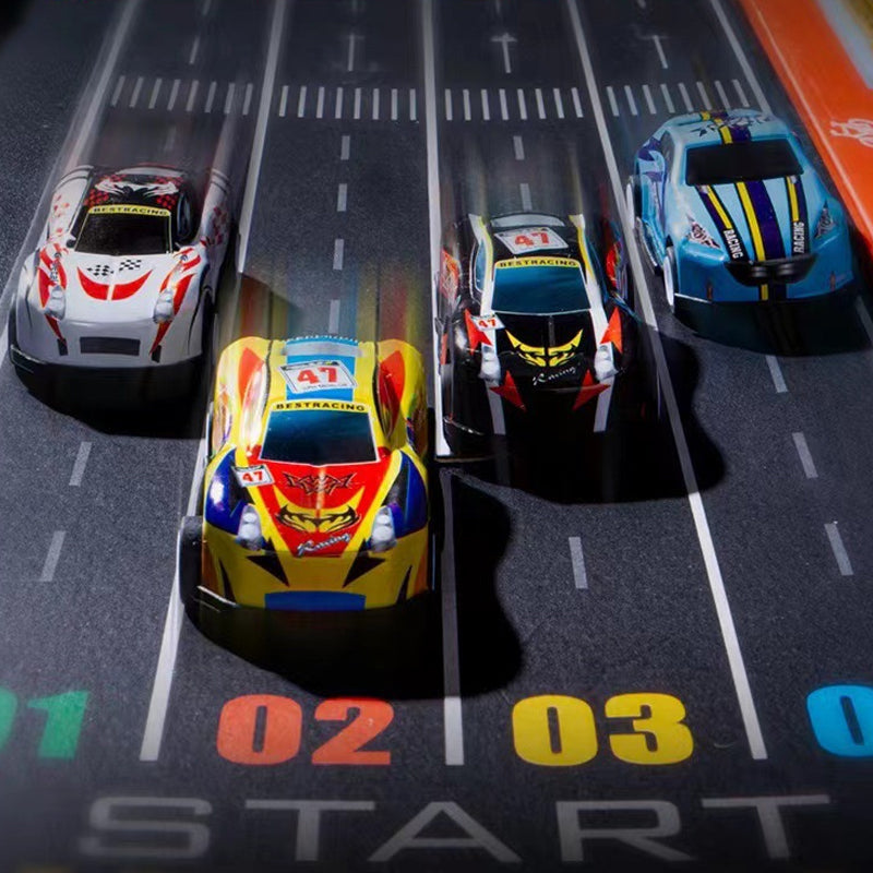 🎅 Christmas Sale -50% 🎁 48 Mini Racing Cars with Integrated Garage!