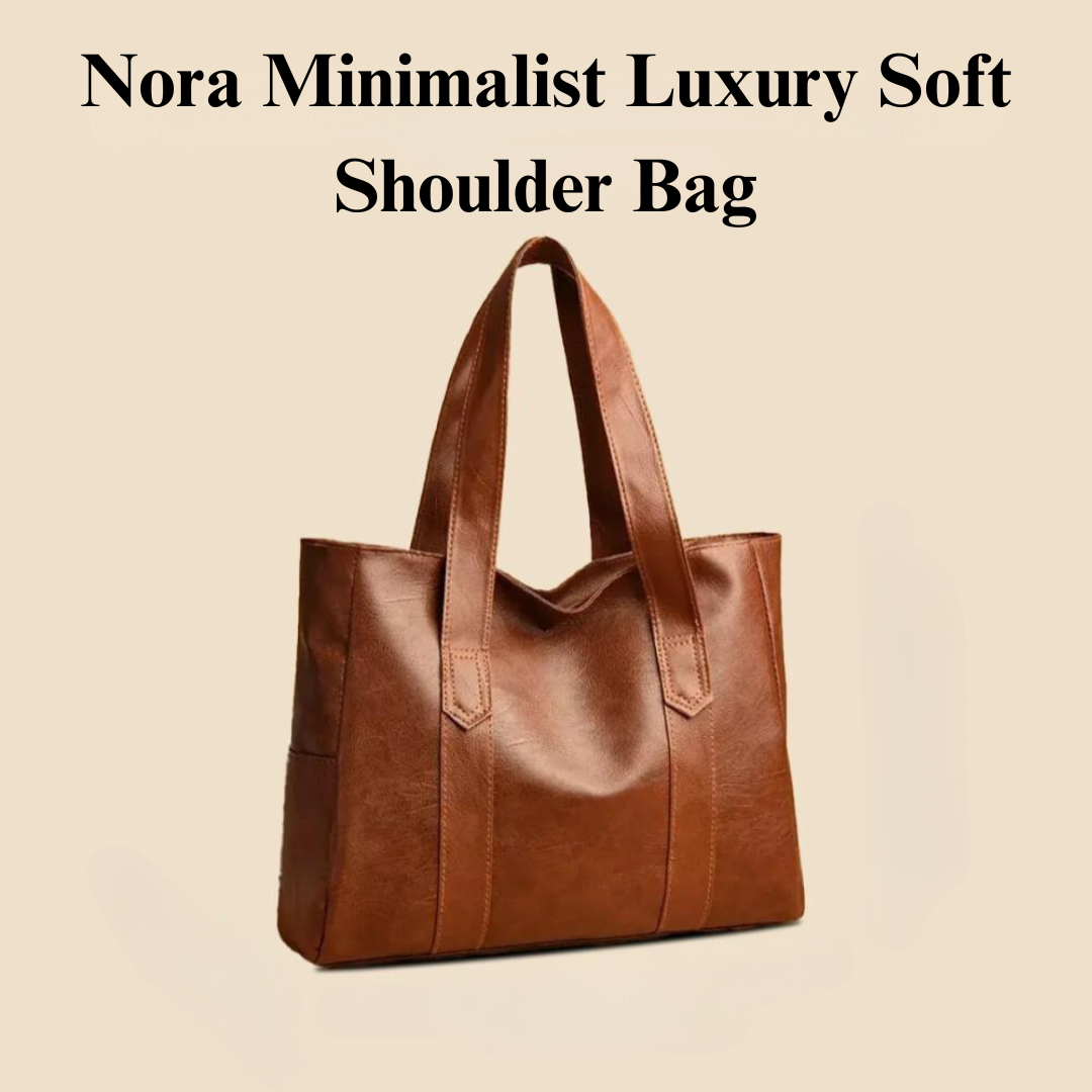 Nora | Luxe minimalistische schoudertas van zacht leer