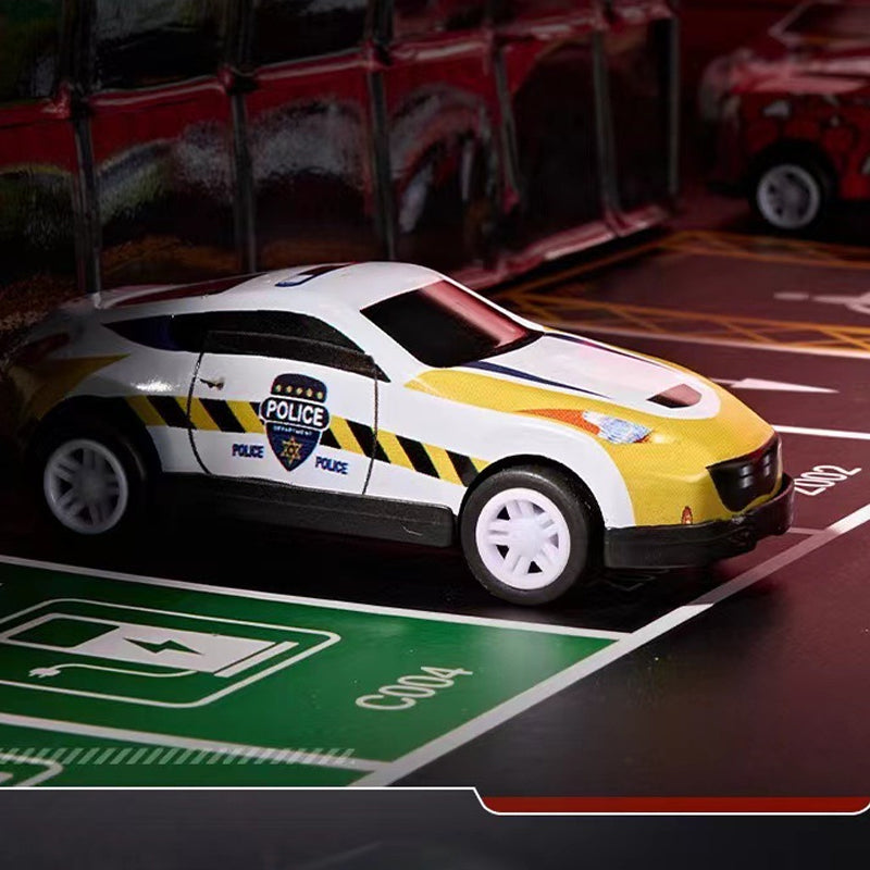 🎅 Christmas Sale -50% 🎁 48 Mini Racing Cars with Integrated Garage!