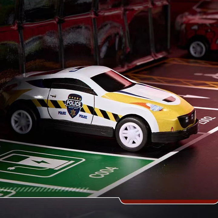 🎅 Christmas Sale -50% 🎁 48 Mini Racing Cars with Integrated Garage!