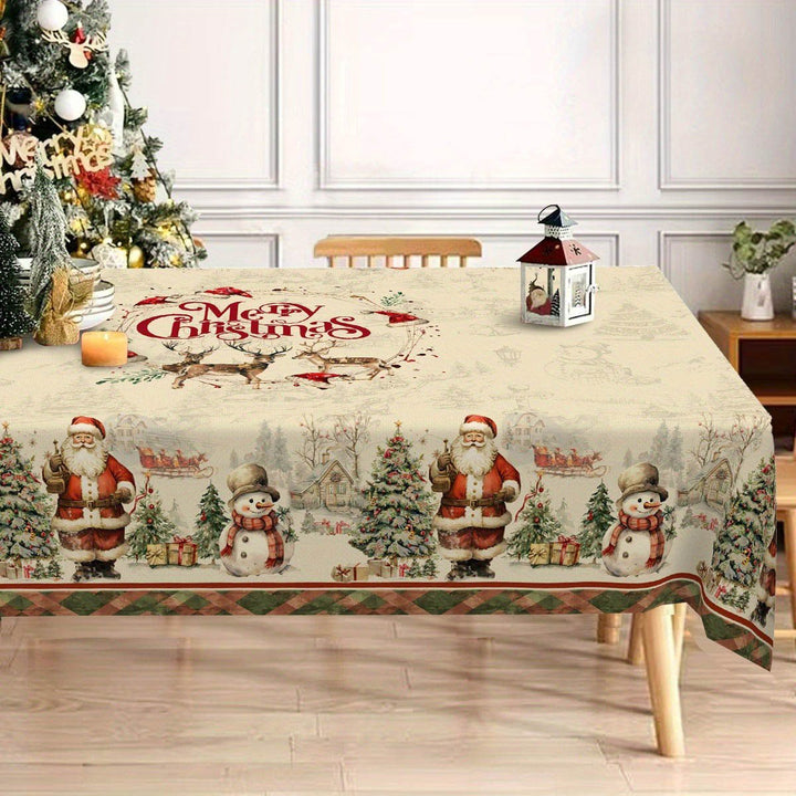 Festive Christmas Tablecloth