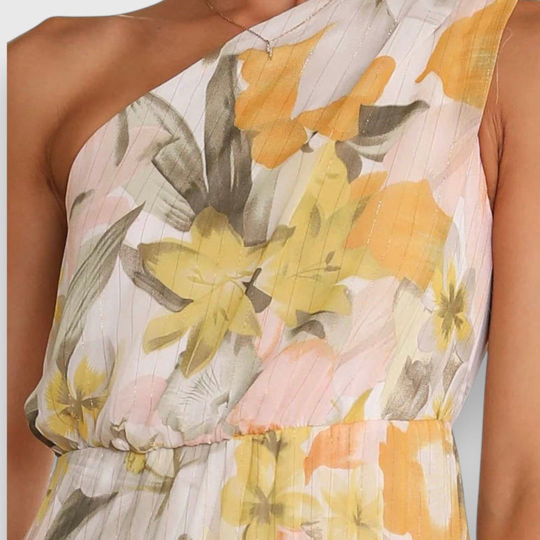 Zino™ | Betoverende Off-Shoulder Jurk met Bloemenprint