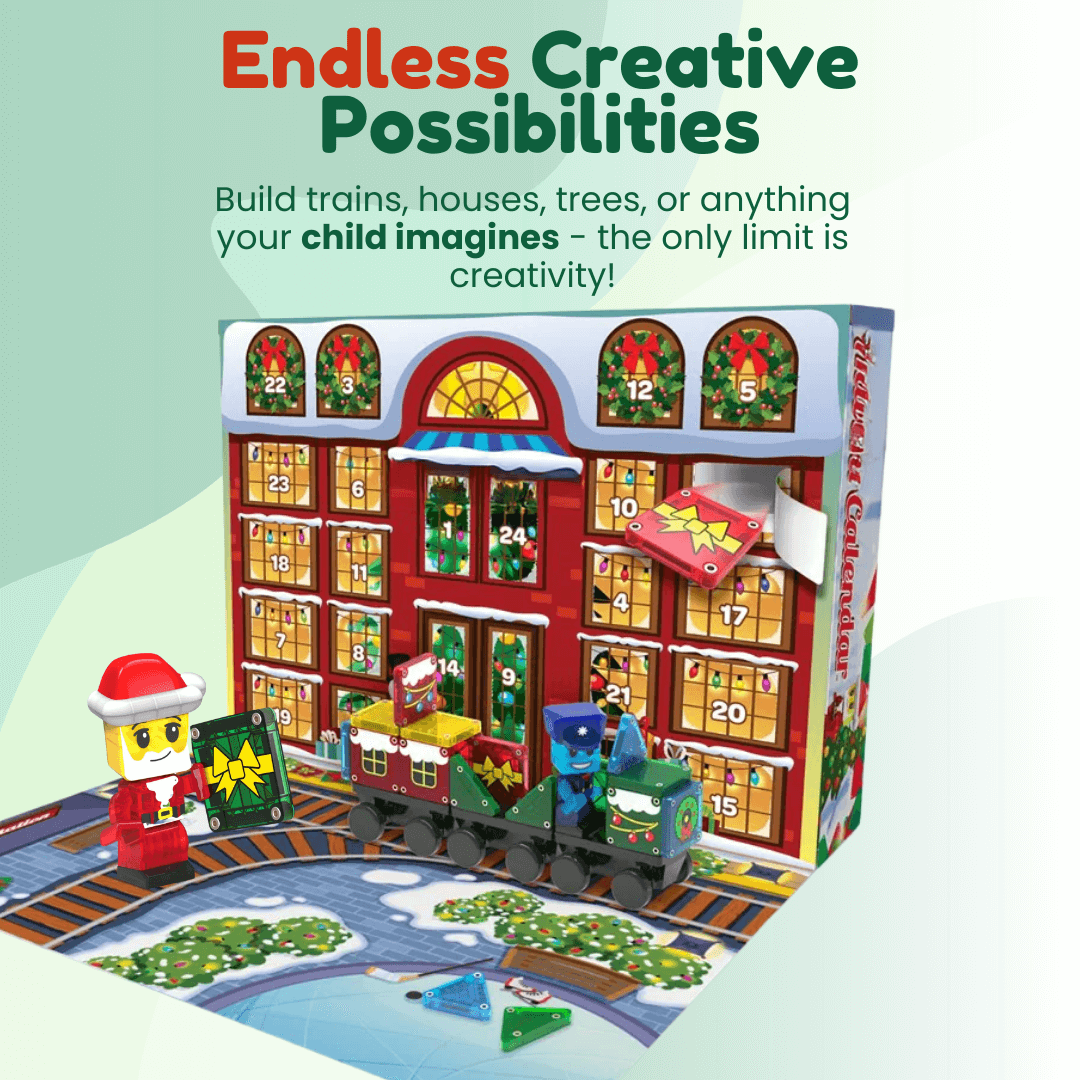 🎄 Advent Calendar with Magnetic Building Blocks