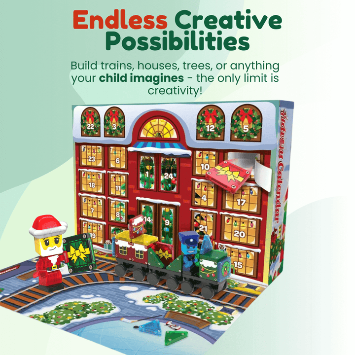 🎄 Advent Calendar with Magnetic Building Blocks