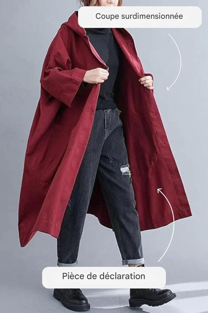 Zilo™ | Oversized Regenjas Bordeaux