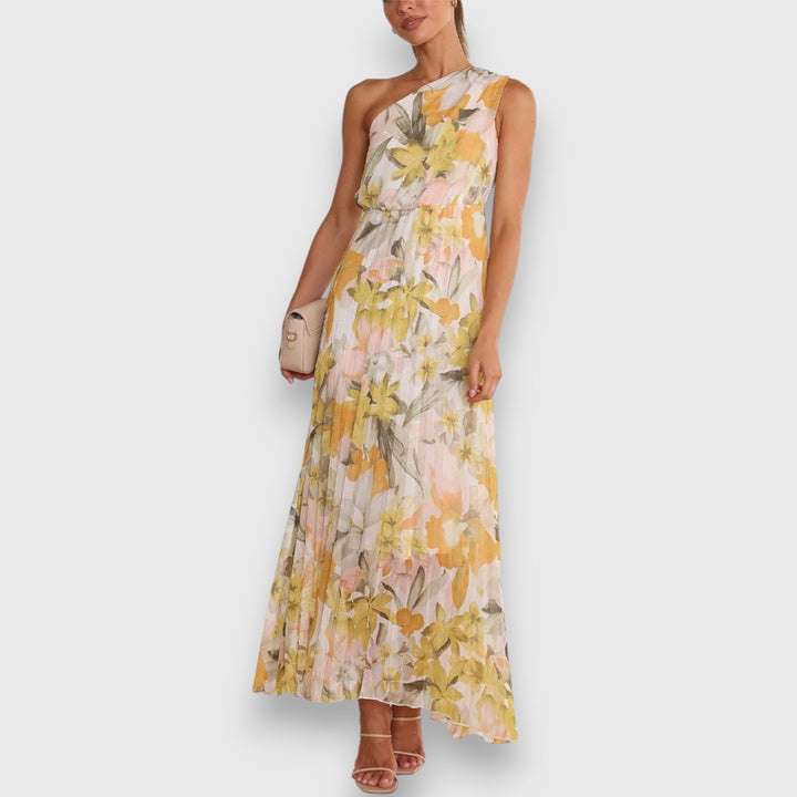 Zino™ | Betoverende Off-Shoulder Jurk met Bloemenprint