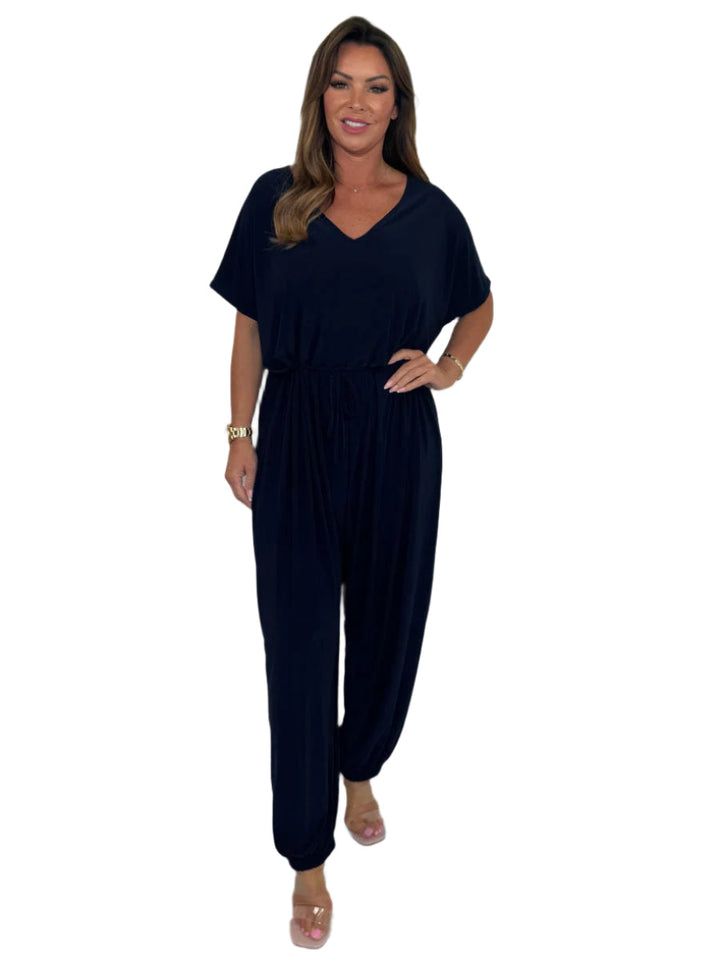 Firenze™ | Korte jumpsuit met V-hals
