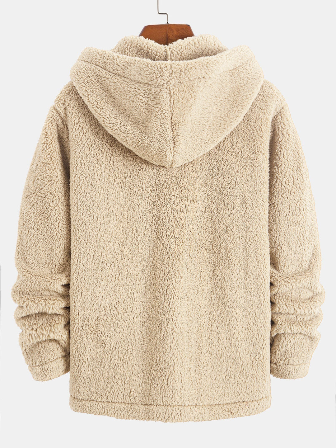 Ravo™ | Gezellige teddy-fleece jas met capuchon en knoopsluiting
