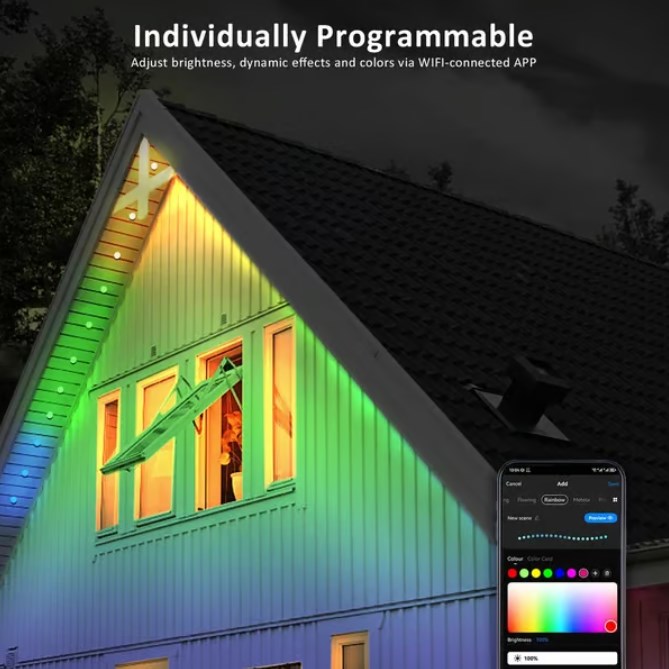 ⏰ Last day of sales! 🌈 Smart outdoor LED lighting in multiple colors