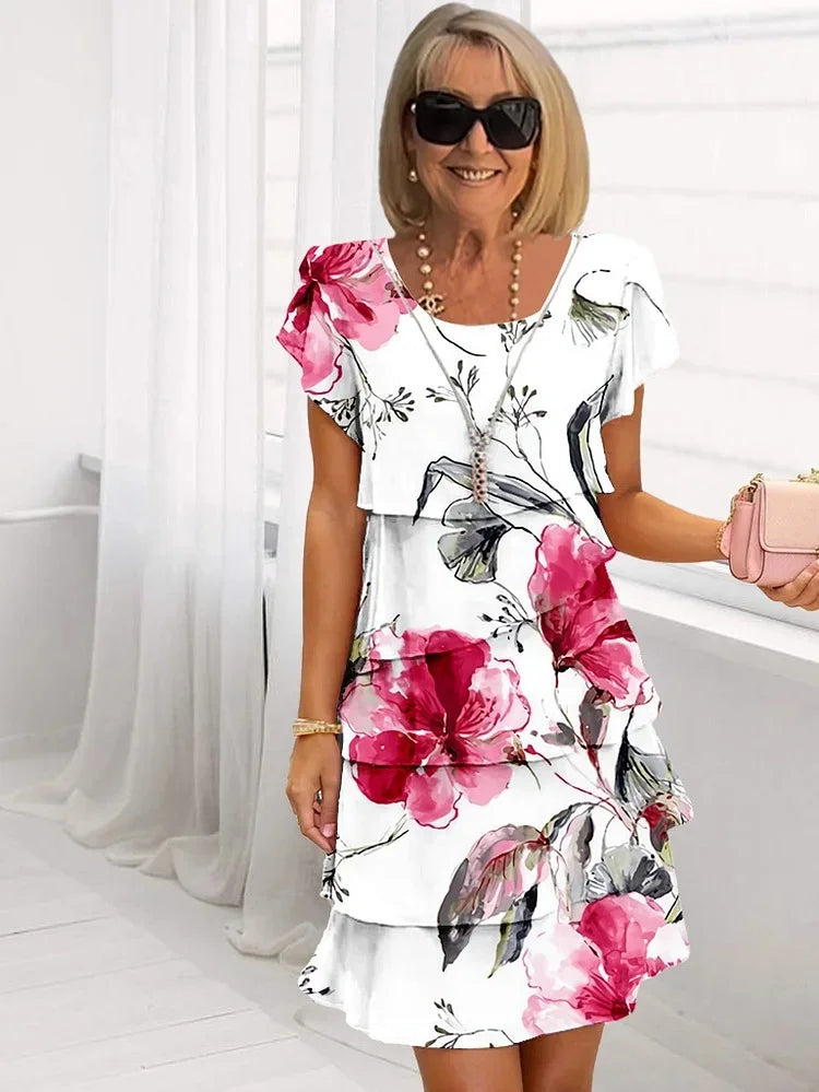 Nivra™ | Maxi Jurk Elegantie met Bloemenprint