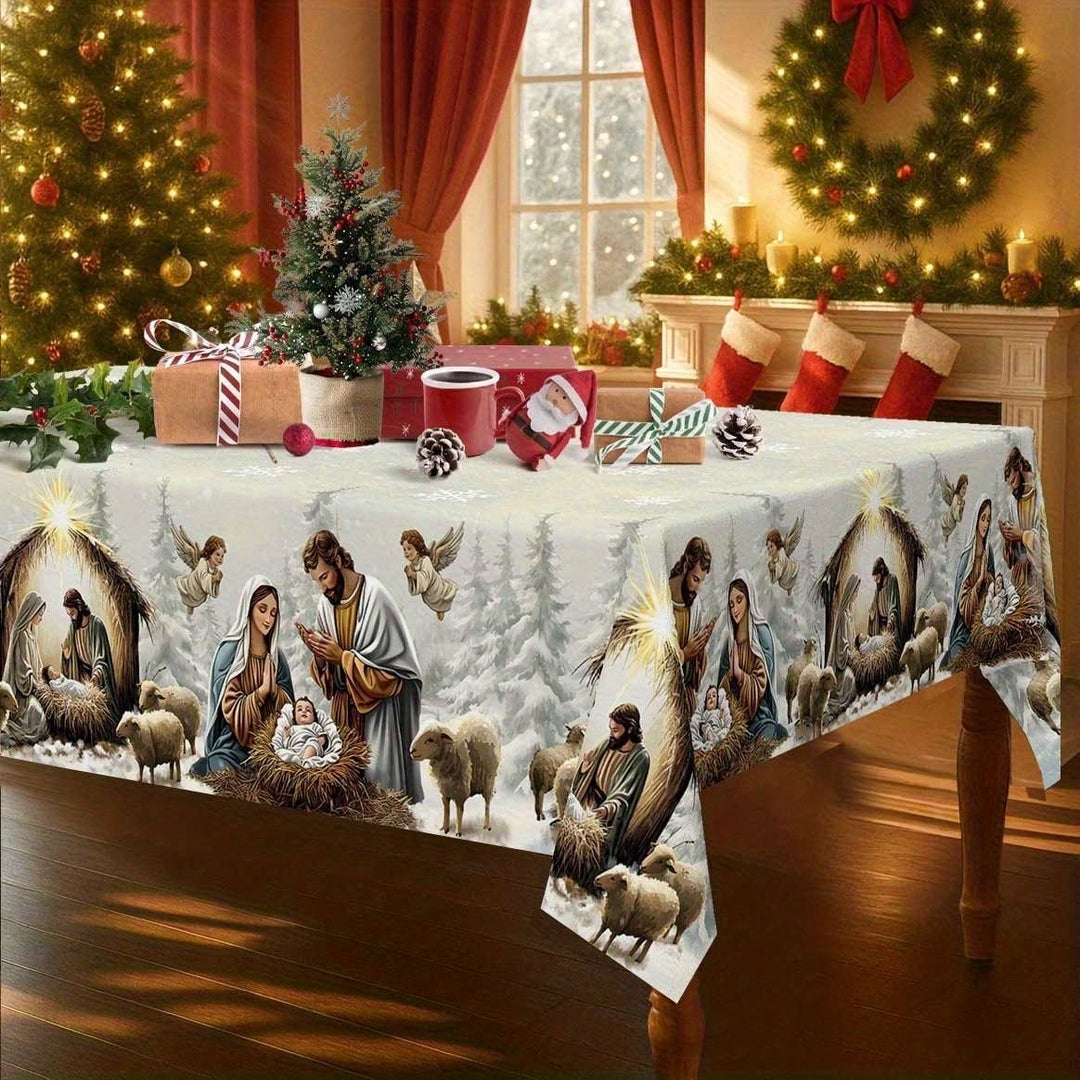 Festive Christmas Tablecloth