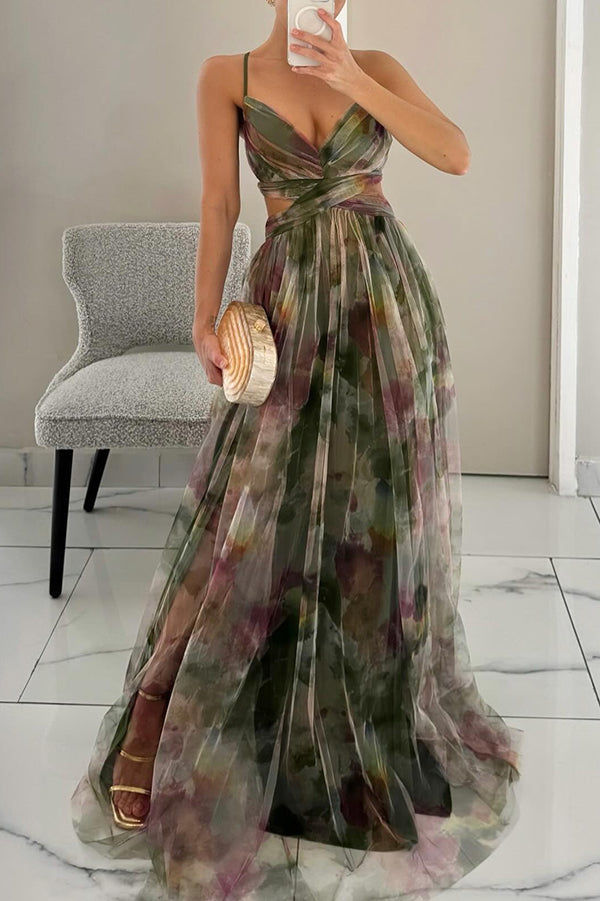 Olive™ | Elegante en Veelzijdige Maxi Jurk met Bloemenprint