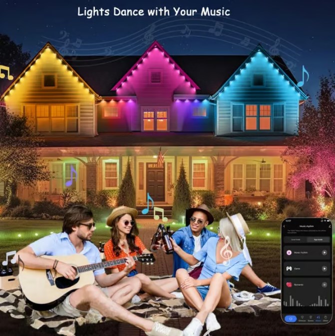 ⏰ Last day of sales! 🌈 Smart outdoor LED lighting in multiple colors