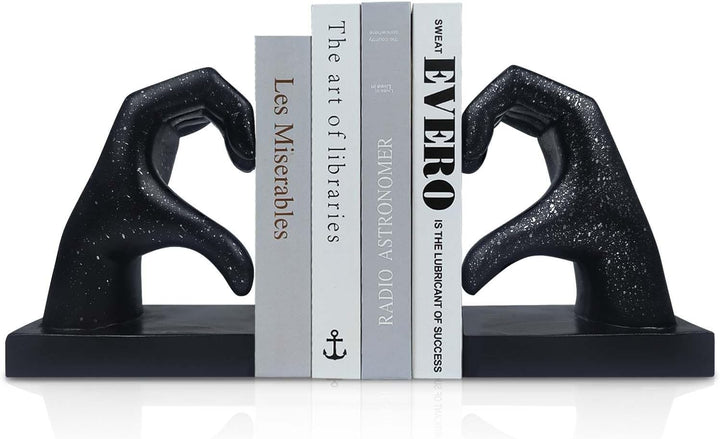 Decorative bookends in the shape of a hand