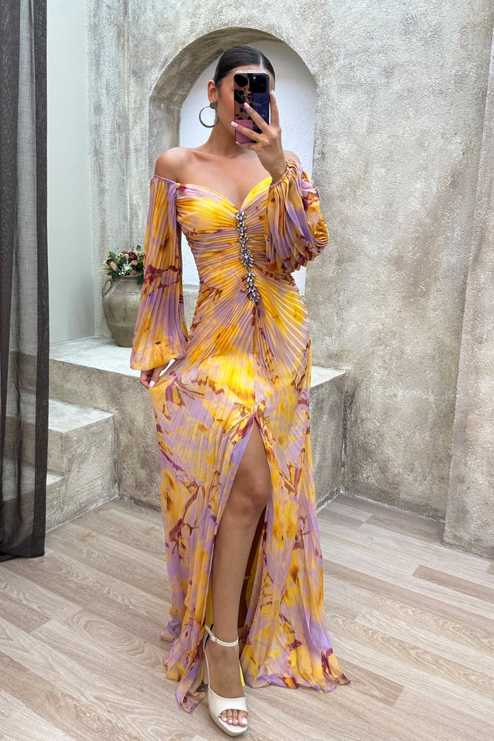 Tovia™ | Elegante V-hals jurk voor speciale gelegenheden