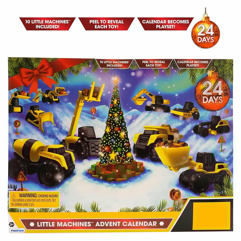 24-Day Advent Calendar with Christmas Construction Truck!