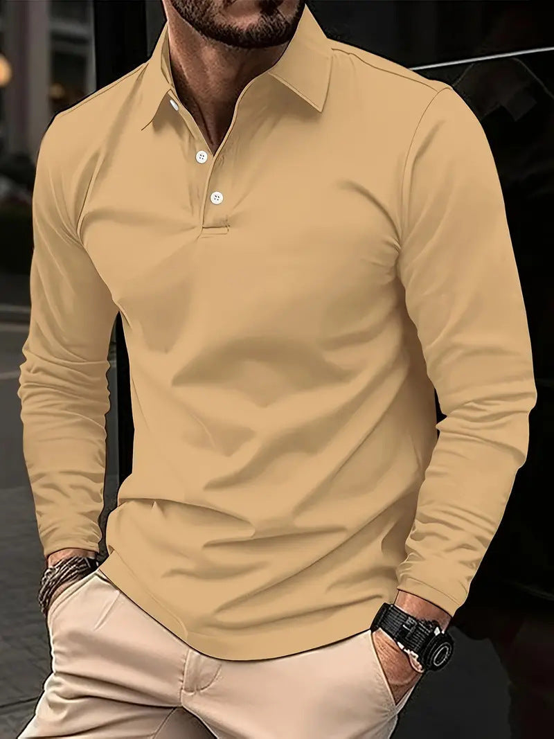 Damien™ - Poloshirt met Lange Mouwen