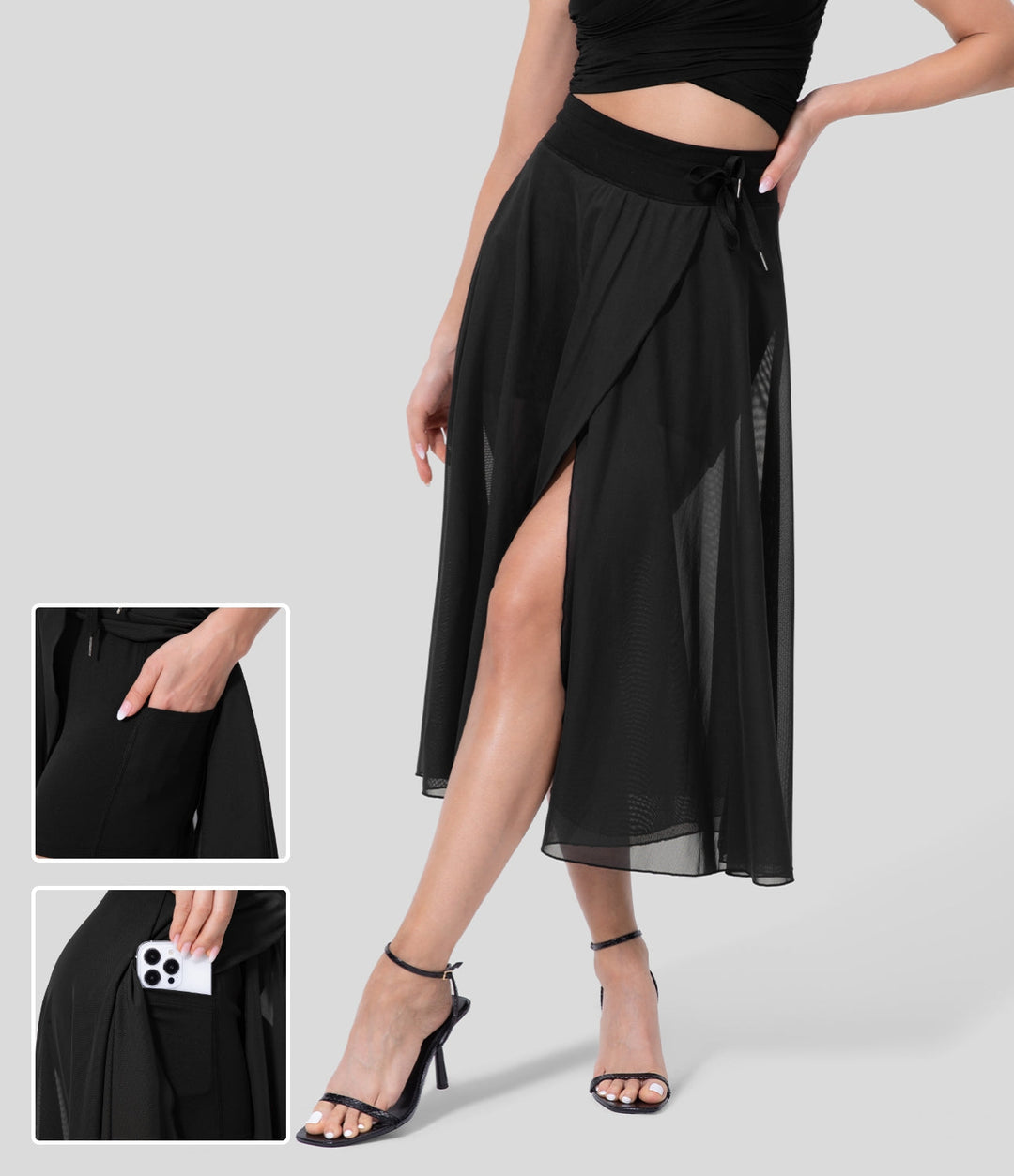 Zori™ | Midi Rok 2-in-1 Hoge Taille