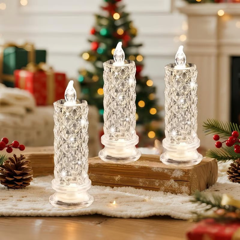 🔥Last day 49% discount🎁LED Crystal Candle Holder