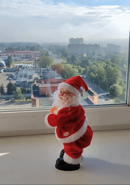 (🎉 Early Christmas Promotion - 50% OFF 🎄) Musical Santa Claus with Climbing Rope