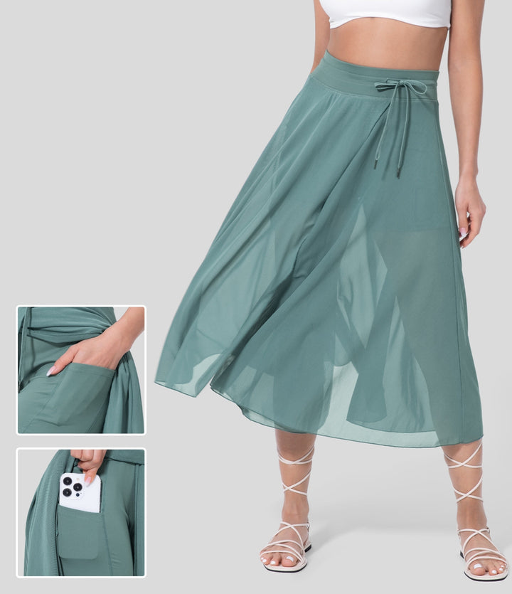 Zori™ | Midi Rok 2-in-1 Hoge Taille