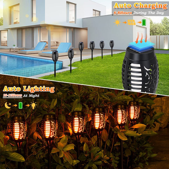 🔥Solar Lanterns 2025 – Outdoor Lighting with Flickering Flame Effect