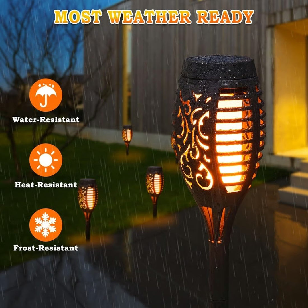 🔥Solar Lanterns 2025 – Outdoor Lighting with Flickering Flame Effect