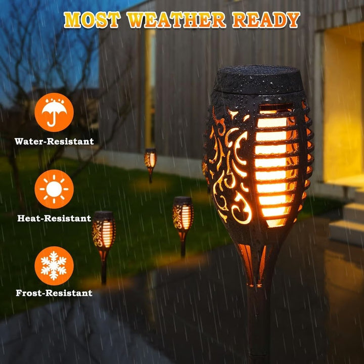 🔥Solar Lanterns 2025 – Outdoor Lighting with Flickering Flame Effect