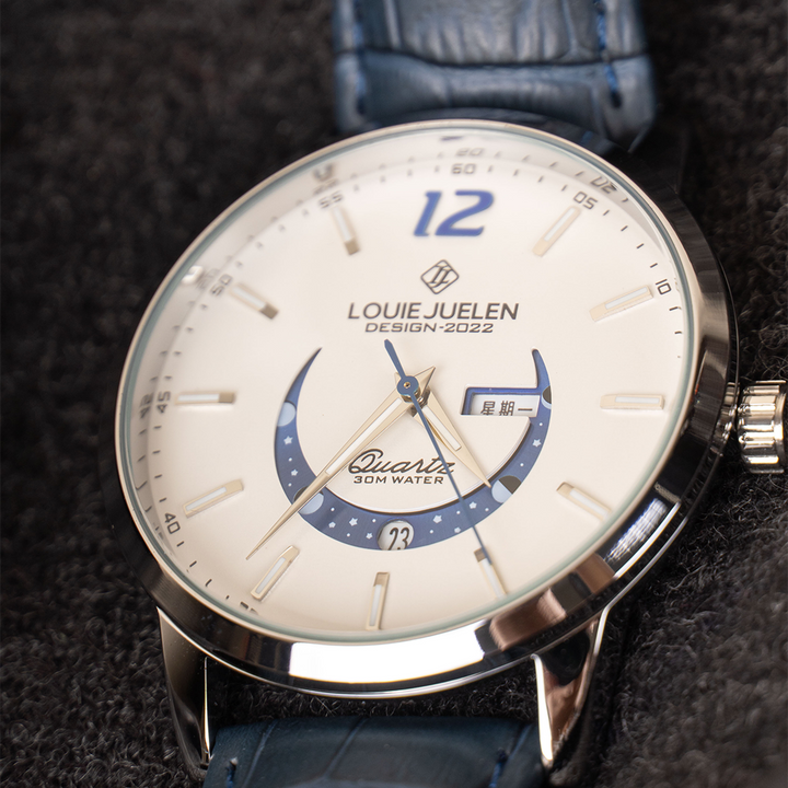 Elegante Horloge met Maanfases
