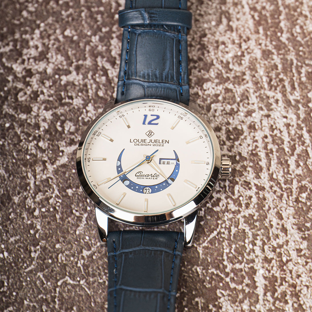Elegante Horloge met Maanfases