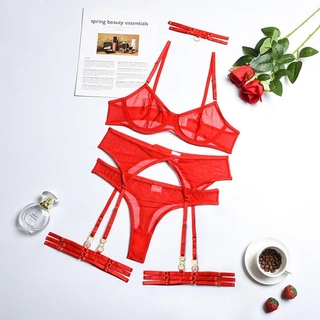 Sivora™ | 4-delig Sensueel Lingerieset