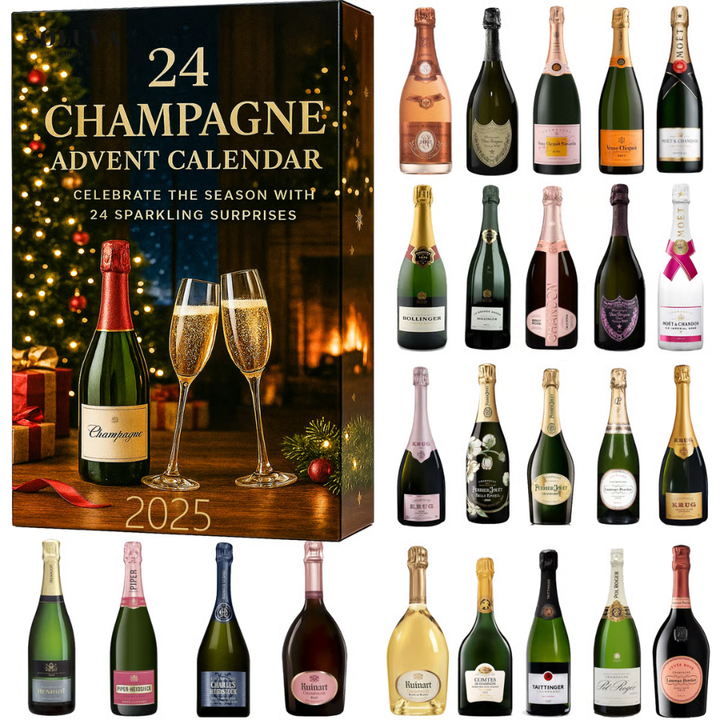 Champagne Counting Calendar 2025 – 24 Days of Celebration and Pleasure 🥂🎄