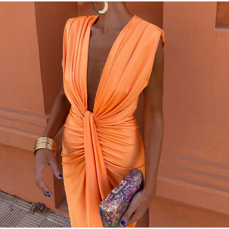 Elvia™ | Avondjurk met gedurfde decolleté en elegante silhouet