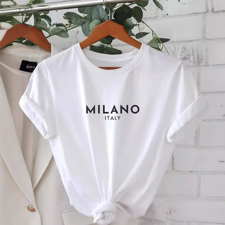 Fea™ | T-Shirt Met Print Chic en Moeiteloos