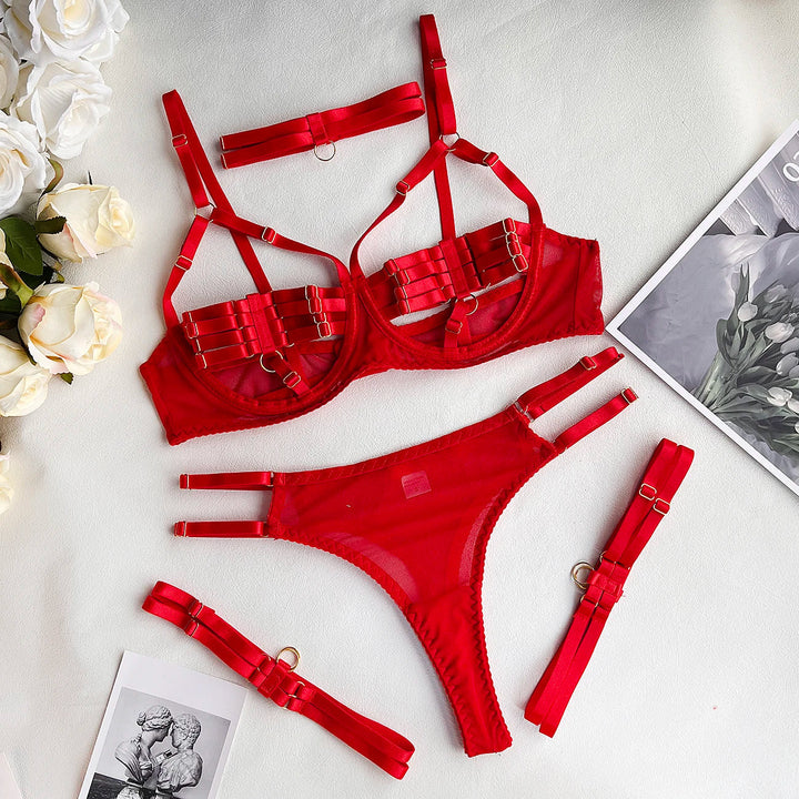 Delya™ | Elegant 4-delig Lingerieset