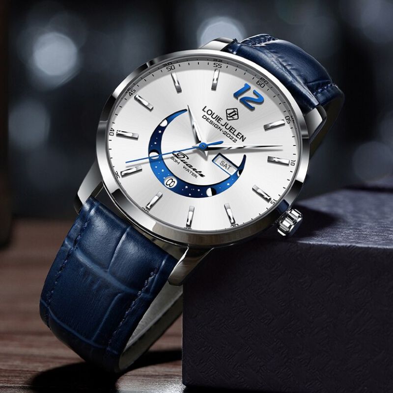 Elegante Horloge met Maanfases