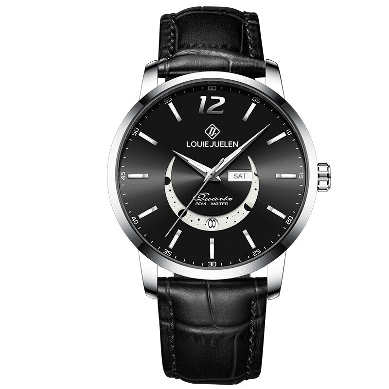 Elegante Horloge met Maanfases