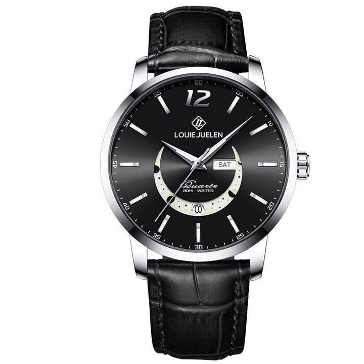 Elegante Horloge met Maanfases