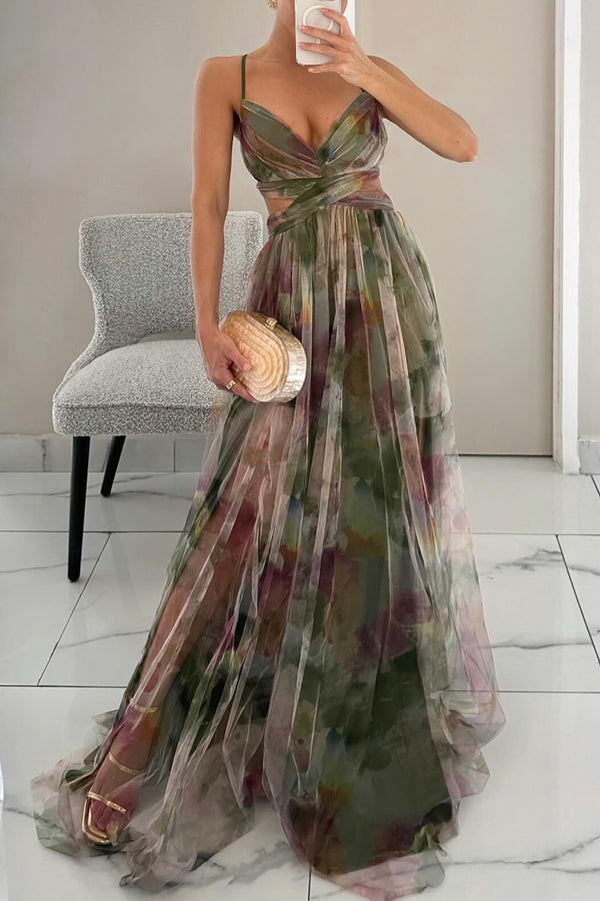 Olive™ | Elegante en Veelzijdige Maxi Jurk met Bloemenprint