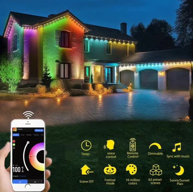 ⏰ Last day of sales! 🌈 Smart outdoor LED lighting in multiple colors