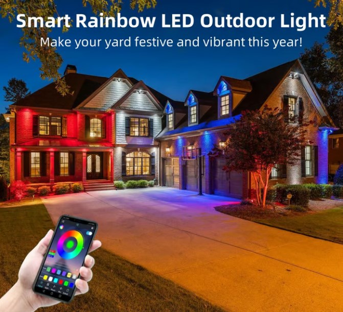 ⏰ Last day of sales! 🌈 Smart outdoor LED lighting in multiple colors