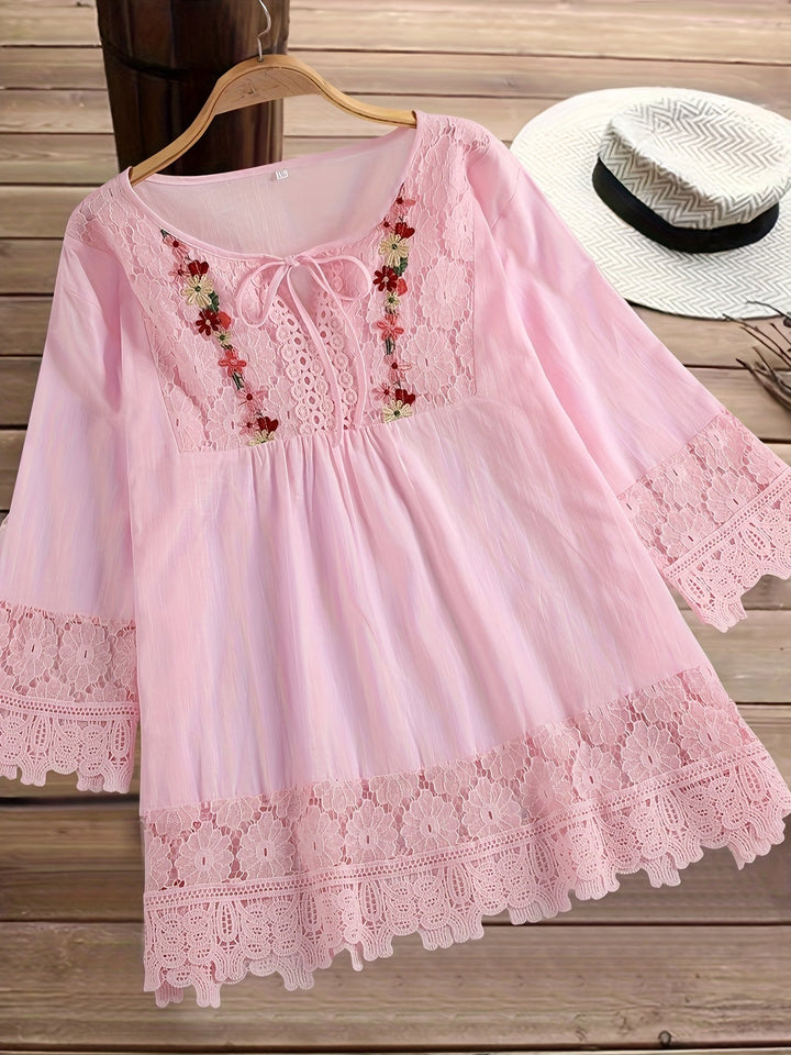 Tavo™ | Elegante Blouse van Fijn Kant