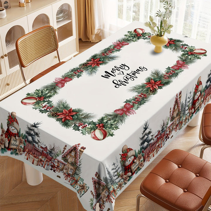 Festive Christmas Tablecloth
