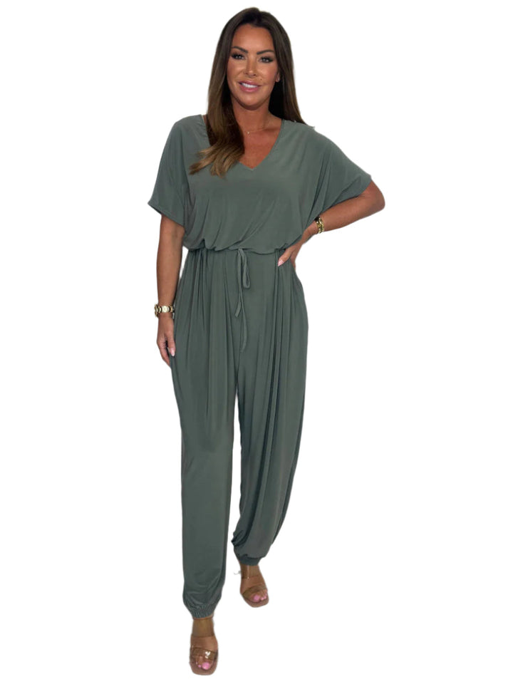 Firenze™ | Korte jumpsuit met V-hals