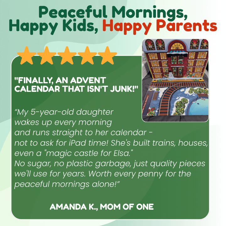 🎄 Advent Calendar with Magnetic Building Blocks