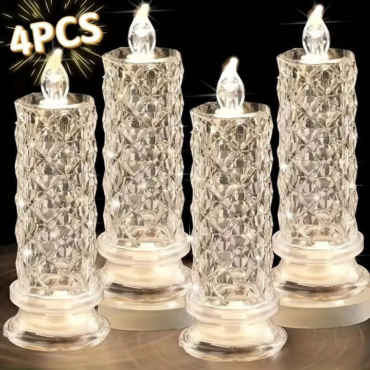 🔥Last day 49% discount🎁LED Crystal Candle Holder