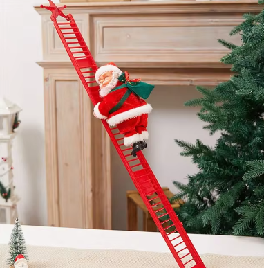 (🎉 Early Christmas Promotion - 50% OFF 🎄) Musical Santa Claus with Climbing Rope