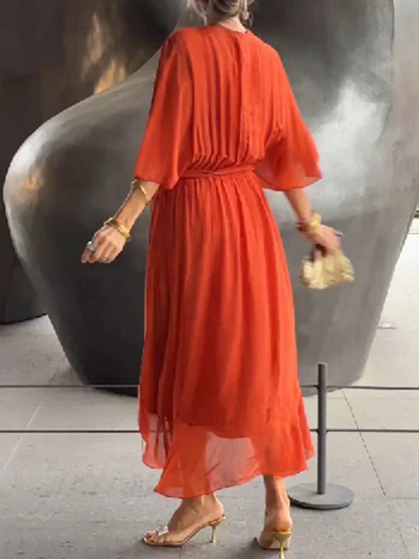 Yori™ | Elegante V-hals Jurk